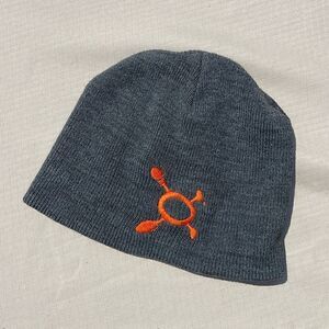 OrangeTheory Acrylic Beanie. Grey with Orange embroidered logo